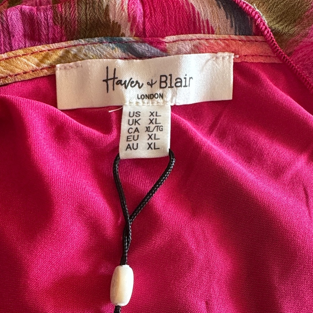Colorful Ruffled Women's Blouse - Picture 15 of 16